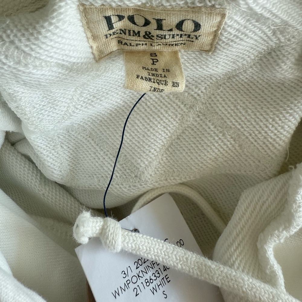 Polo Ralph Lauren Logo Quilted Motif Fleece Hoodie - Picture 12 of 12